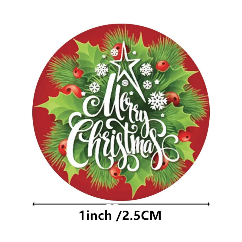 500 шт. рождественские подарки герметичные наклейки спасибо люблю дизайн Женский