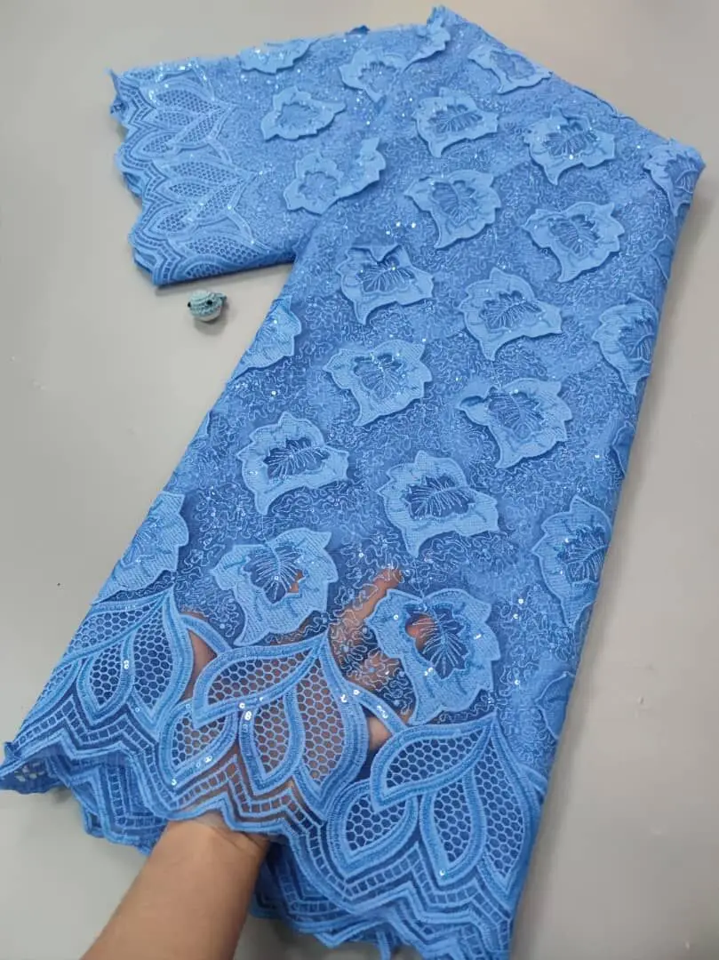 5 ярдов модная вышивка французская Тюлевая кружевная ткань с блестками 2022