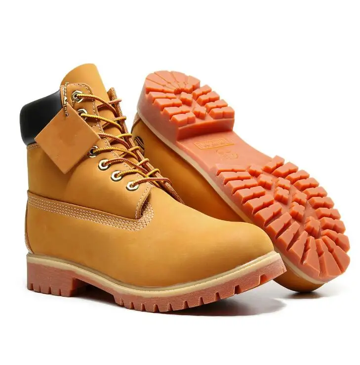

Women Shoes Boots Genuine Leather Waterproof Boots Heel Oxford Boots Spring Casual Couple Shoes Big Size 46