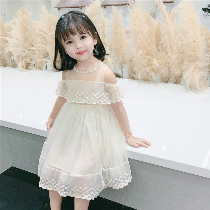 

Girl dress summer dress 2020 fluffy dresses for children cute purple suspenders baby child party clothes XIAO LU MAO