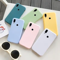 for meizu note 9 case silicone macaron colors candy soft tpu simple black casing phone back cover