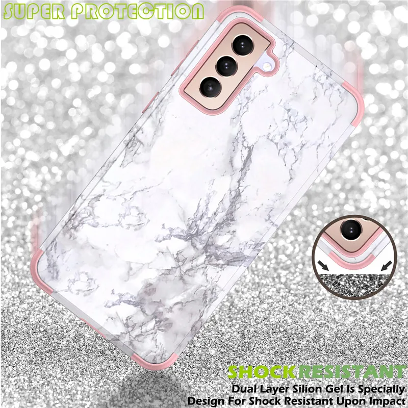 Покрытие с геометрическим рисунком мраморной передней и задней панели 360 чехол