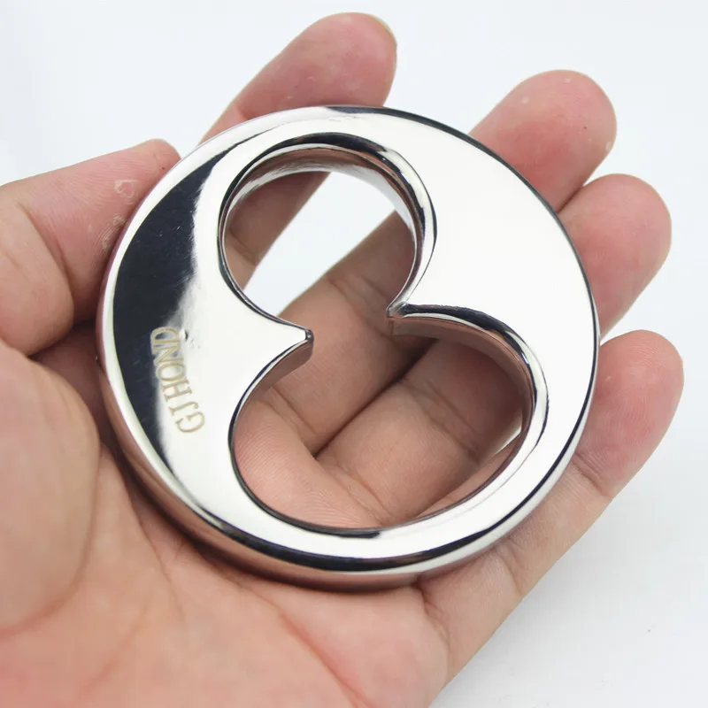 Новый двойное отверстие обучение мошонки Подвески Нержавеющая сталь яичко Шары