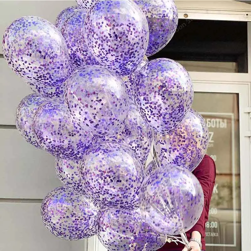 5 шт. 12 дюймов воздушный шар вечерние свадебные украшения золотого серебряного