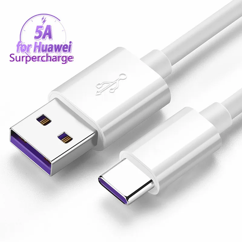 USB Type C кабель для Hua wei P30 P20 Pro lite Mate20 10 P10 Plus 5A суперзарядный кабель|Кабели мобильных