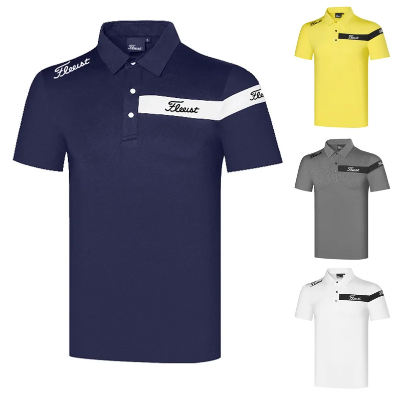 

Quick Drying Golf T-shirt Moisture Absorption Golf Wear Men Breathable Sweat Wicking Clothing Trainning Shirts Sportswear Sports