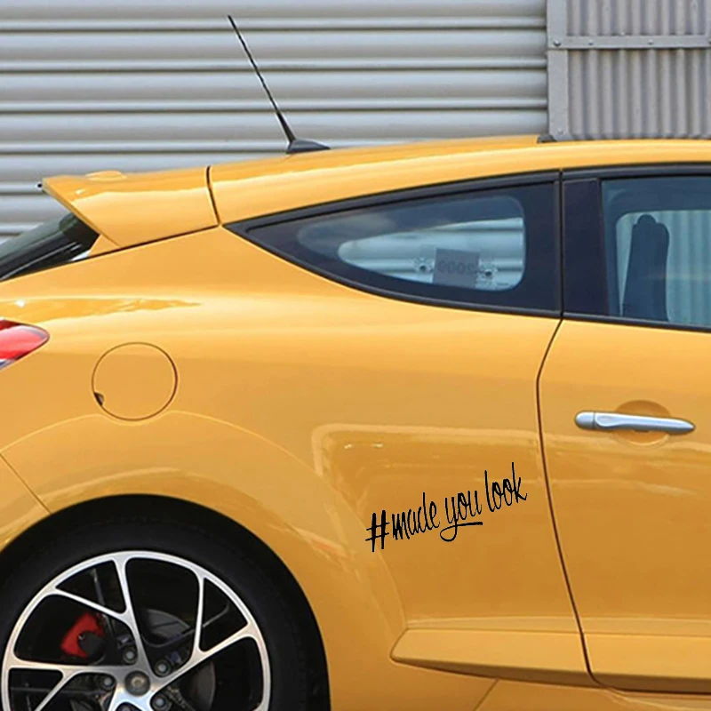 16*5 4 см 1 шт. # made you look JDM girl Средний стикер Забавный Наклейка на окно автомобиля