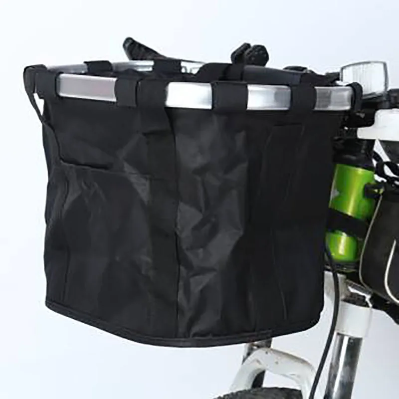 

Bicycle Folding Basket Front Pannier Cycling Frame Bag Bike Riding Pouch MTB Baggage Bag Bikepacking 20KG Load Bicycle Bags