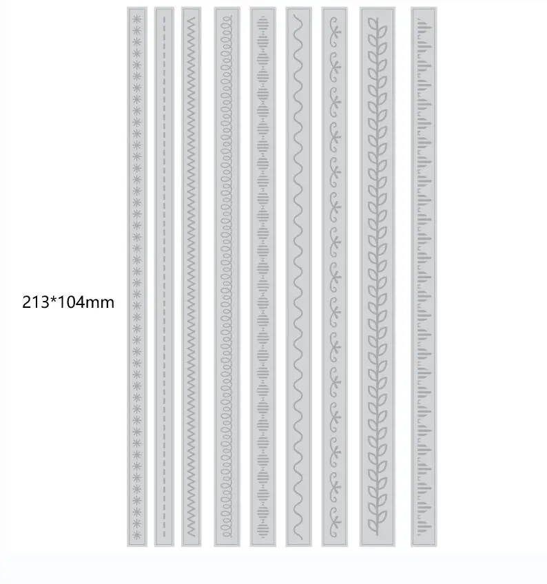 Металлические штампы для вырезания 9 шт. границы форма карточка Скрапбукинг