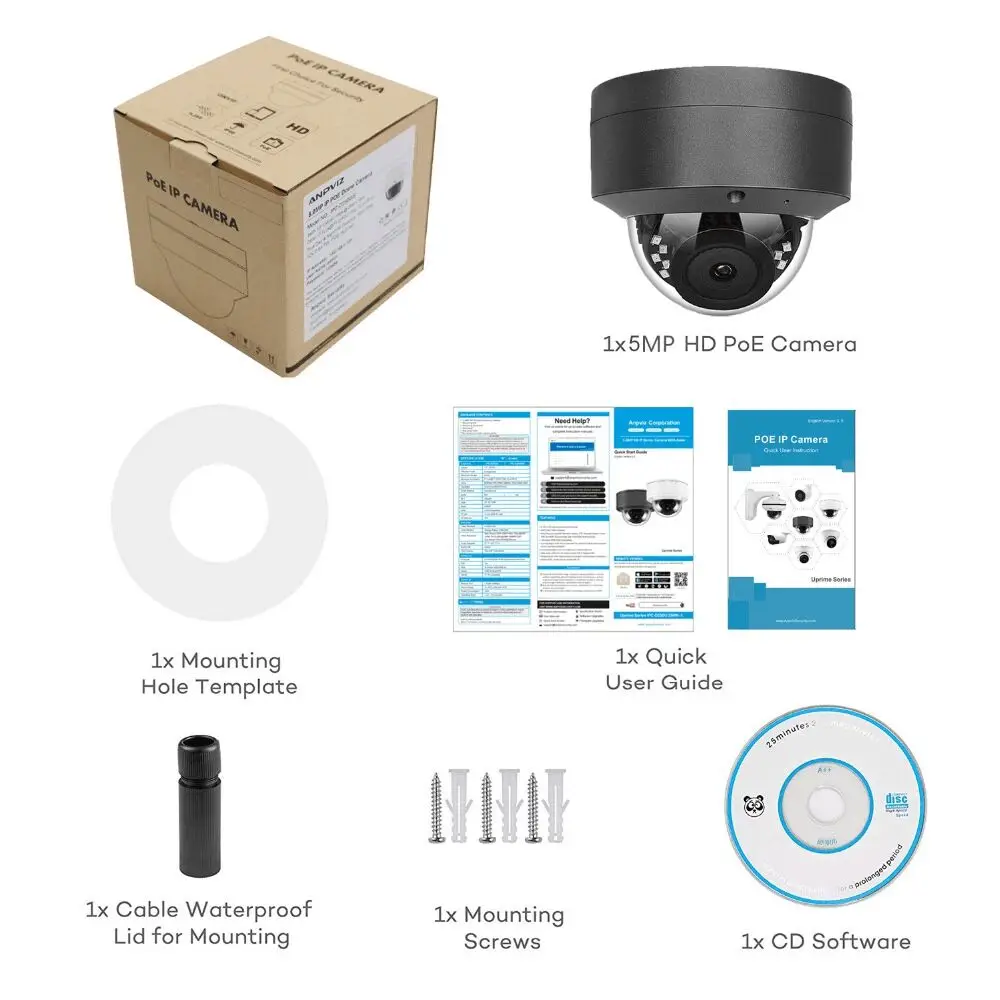 Anpviz 5MP 4X Zoom POE IP камера 2 8 12 мм домашняя/уличная охранная CCTV видеонаблюдения ONVIF H.265