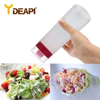 ydeapi 4 hole plastic salad mustard kitchen accessories dressing squeeze convenience silicone bottle condiment decoration tools