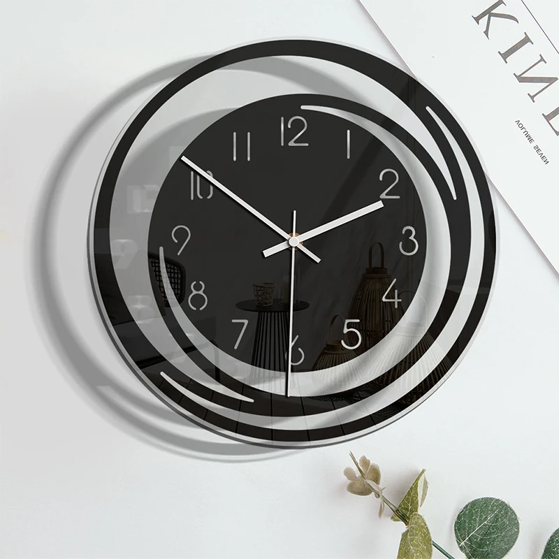 

Nordic Wall Clock Mute Pointer Clock Acrylic Household Products Minimalist Wall Hanging Home Decor Hotsell