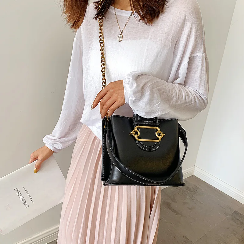 Женская летняя Новинка 2019 Корейская версия широкополосная сумка на одно плечо