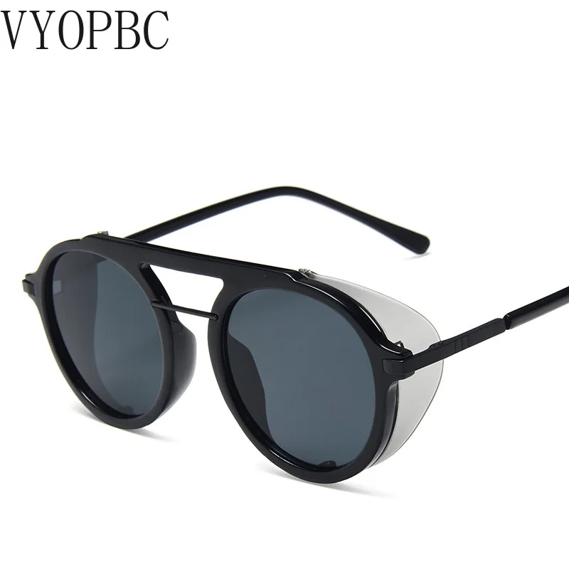 

2020 Vintage Steampunk round Frame Sunglasses Men Sun Glasses Fashion Sunglasses Women Sunglasses Glasses
