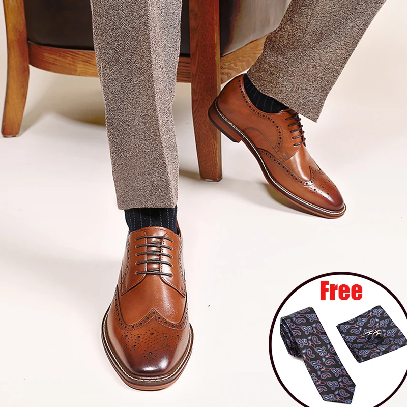 Mens formal shoes suede leather oxford shoes for men dressing wedding men's brogues office shoes lace up male zapatos de hombre