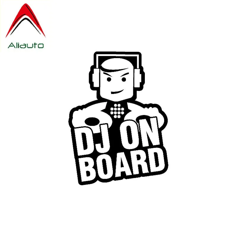 Aliauto Милая забавная Автомобильная наклейка Dj на доске защитная виниловая
