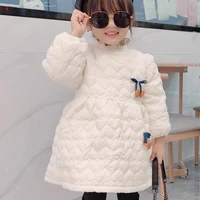 kid girl dress autumn winter thickened korean loose outfits childrens princess dress cotton sweete long sleeved girl clothes