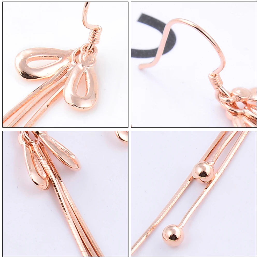 Minimalist 100% 925 Sterling Silver Earrings Girls Favorite Drops Tassel Pendant Design Solid Free Shipping | Украшения и