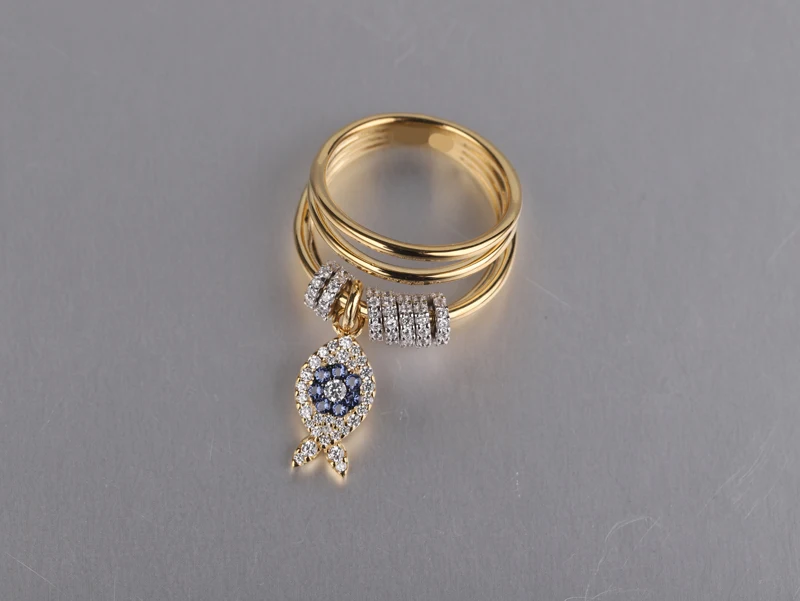 Модный очароватеьлный с серебряным покрытием копия 1:1 Реплика желтый мульти