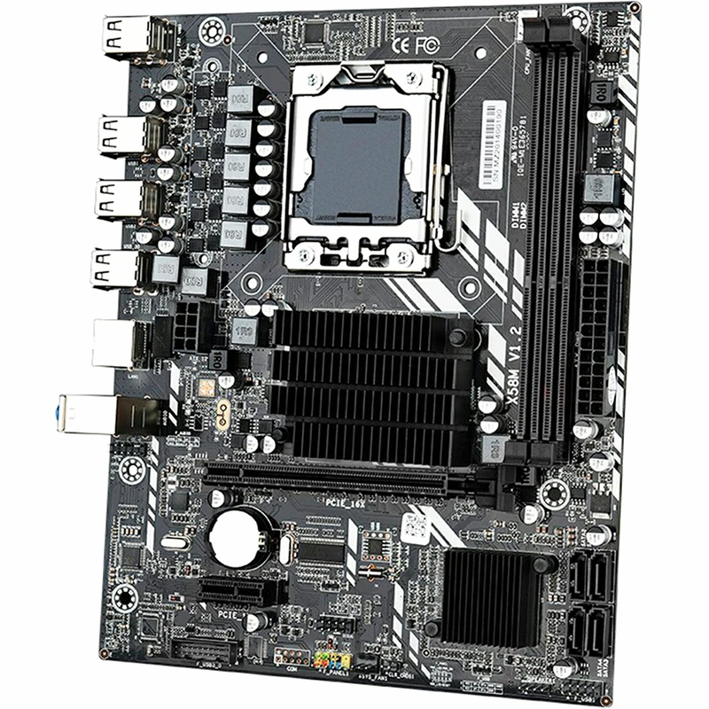 

Материнская плата X58M 2,0, ЦП Xeon E5630 Combo LGA 1366 ОЗУ, материнская плата Ddr3 1333 Гц, десктопная память, Материнские платы