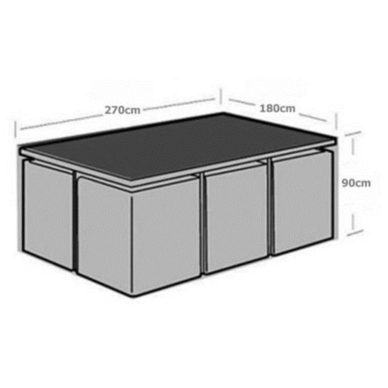 

270 x 180 x 90cm Waterproof Outdoor Patio Garden Furniture Covers Rain Snow Chair covers for Sofa Table Chair Dust Proof Cover