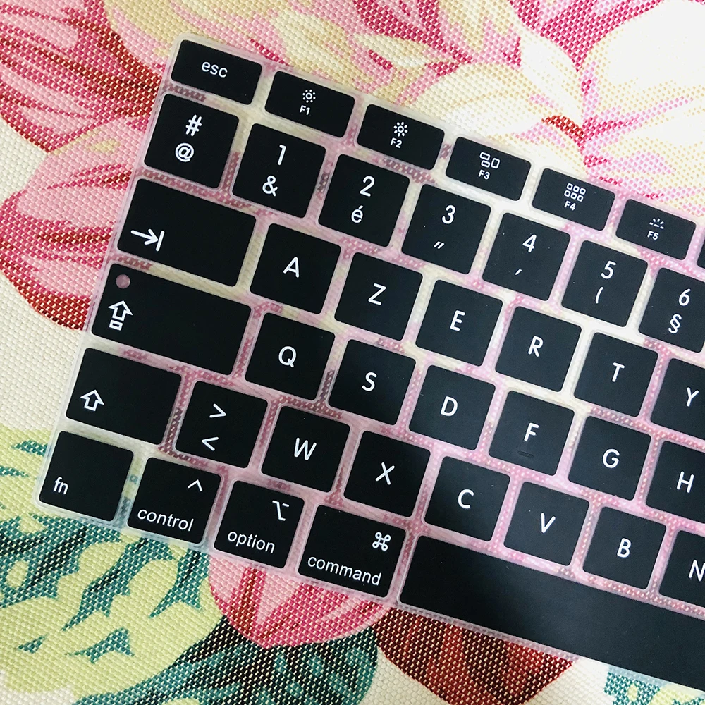 

With "AZERT" French version Keyboard Cover Protector For Macbook Air 13 A2179 New Air 2020 13" Silicone Keyboard Protective Film
