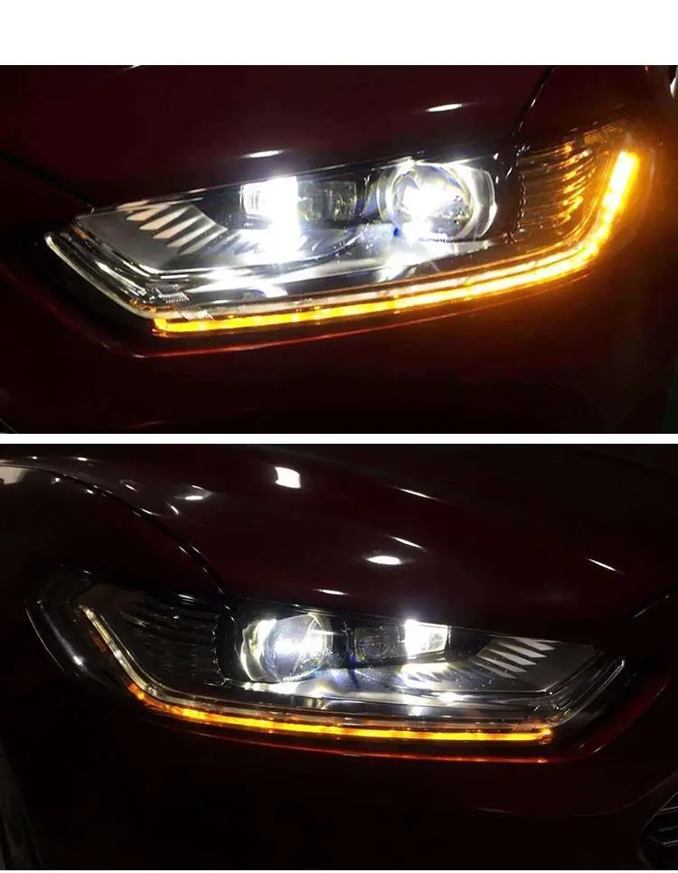 Drl Luces Para Auto Assessoires светодиодные боковые поворотники Automovil фары Задние Автомобильные фары в сборе 13 14 15 16 для Ford Mondeo