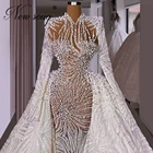 Женское вечернее платье с кристаллами, платье для выпускного вечера в стиле знаменитостей Дубая, 2021