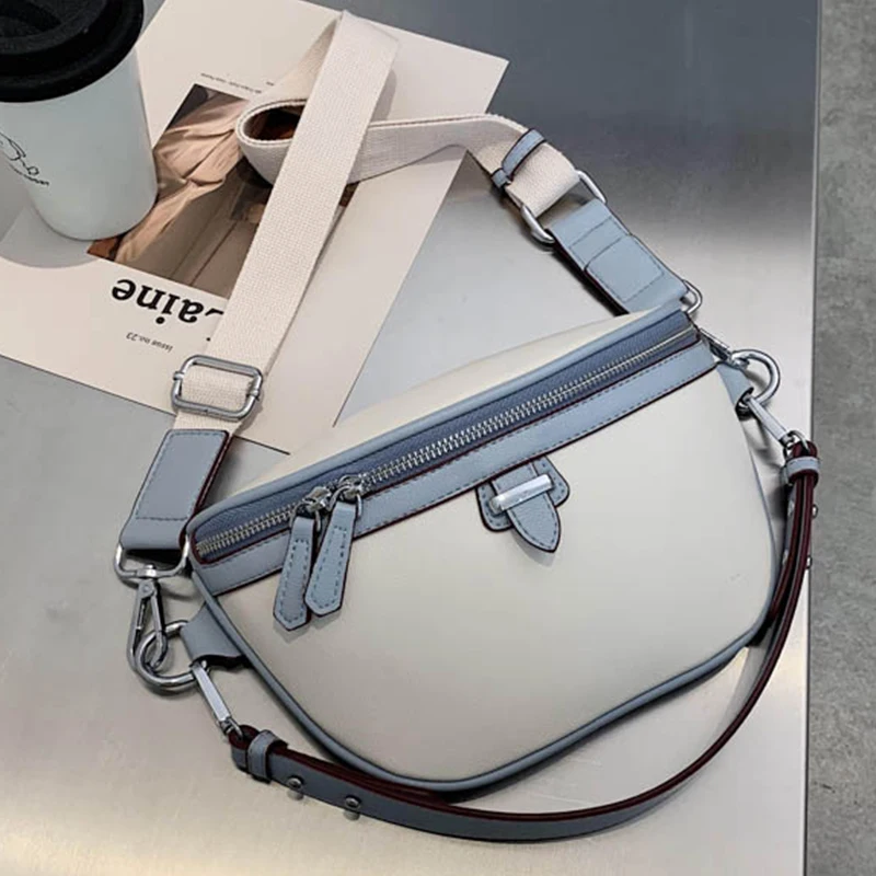 

Shoulder High Quality Soft Leather Messenger Bags for Women 2020 Fashion Wide Shoulder Strap Women Designer Shoulder Bag Bolsa