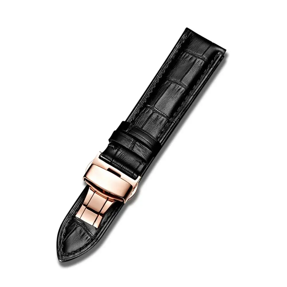 Ремешок для часов из мягкой телячьей натуральной кожи кожаный браслет наручных