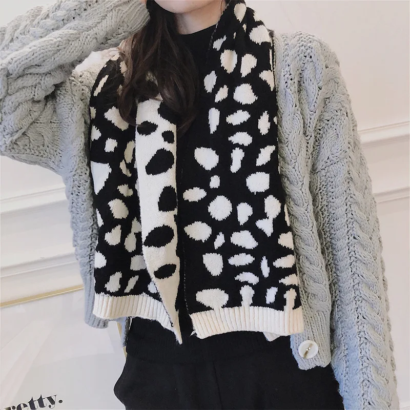 

2020Japanese original suzerain knitted scarf for women winter fashion thickened warm scarf,soft skin friendly student smallScarf