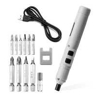 12PCS Mini Cordless Electric Screwdriver USB Rechargeable Power Tool Precision Drill for Repairing Cell Phone Notebook 1100mAh