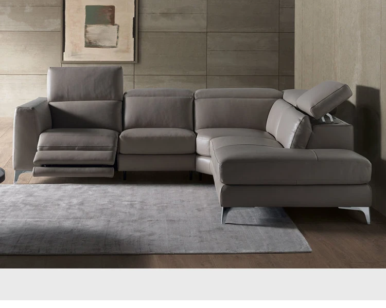 

Комплект угловых диванов для гостиной, Электрическое Кресло, секционные диваны из натуральной кожи, мебель для дома