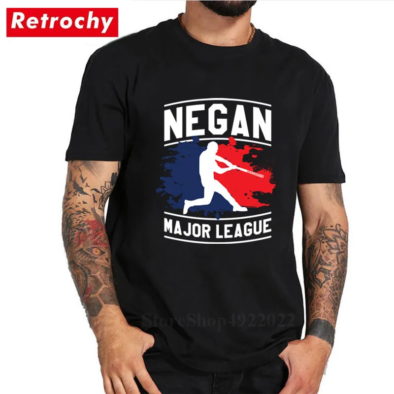 Negan Люсиль футболка Ходячие мертвецы Ужасы фильмы Мужская мода дизайн