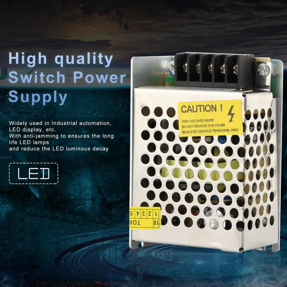 DC 12V 2A 24W алюминиевый сплав переключатель питания адаптер драйвера/источник