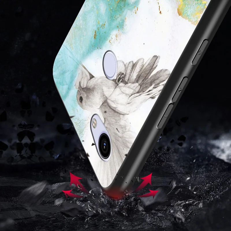 Роскошный мягкий Силиконовый противоударный чехол с рисунком под мрамор для Google