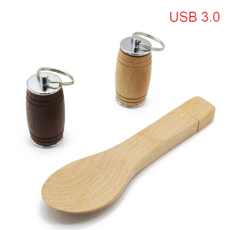 TEXT ME новый стиль usb3.0 Maple Barrel spoon pendrive 4 ГБ 8 16 32 maple usb 3 0 деревянный логотип