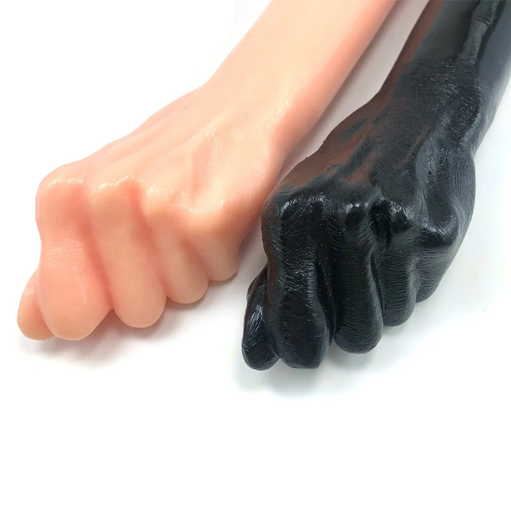 Super Huge Simulation Fist Dildo Hand Touch G-spot Anal Plug Vaginal Masturbation TPE Suction Cup Sex Toys for Unisex Couple Gay | Красота и