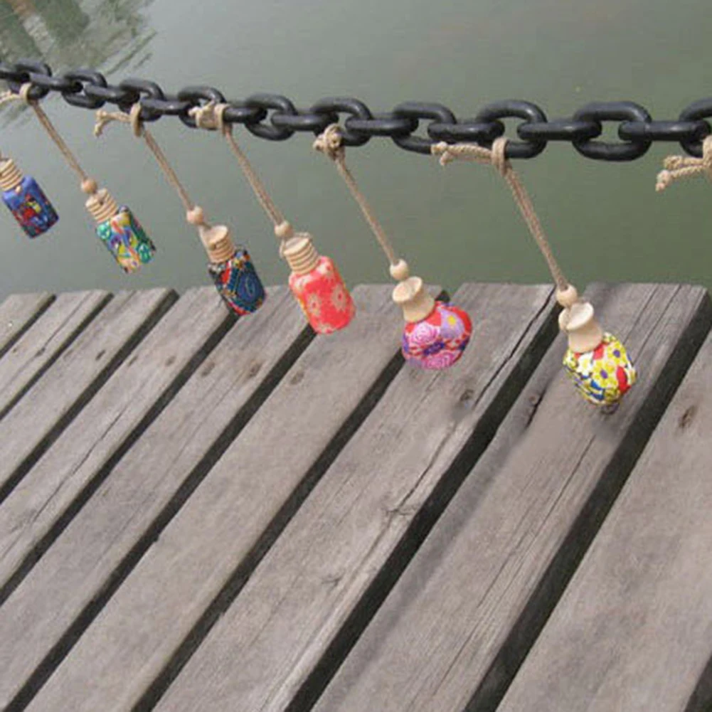 Круглая стеклянная бутылка пустая полимерная глина парфюмерная многоразового