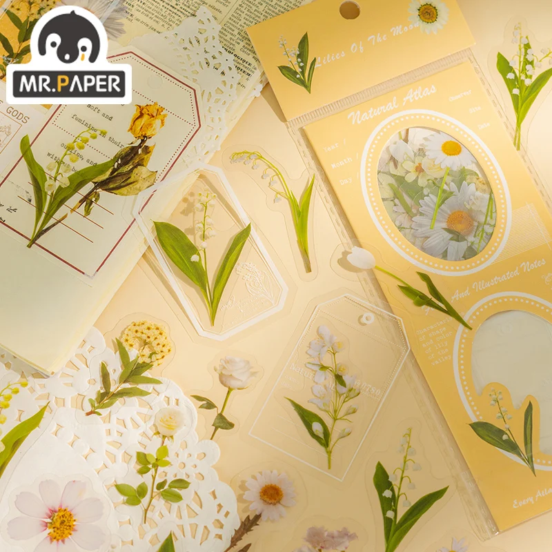 Mr.Paper 8 дизайн Momo Nature Book серия PET стикер пакет Сделай Сам креативный декоративный
