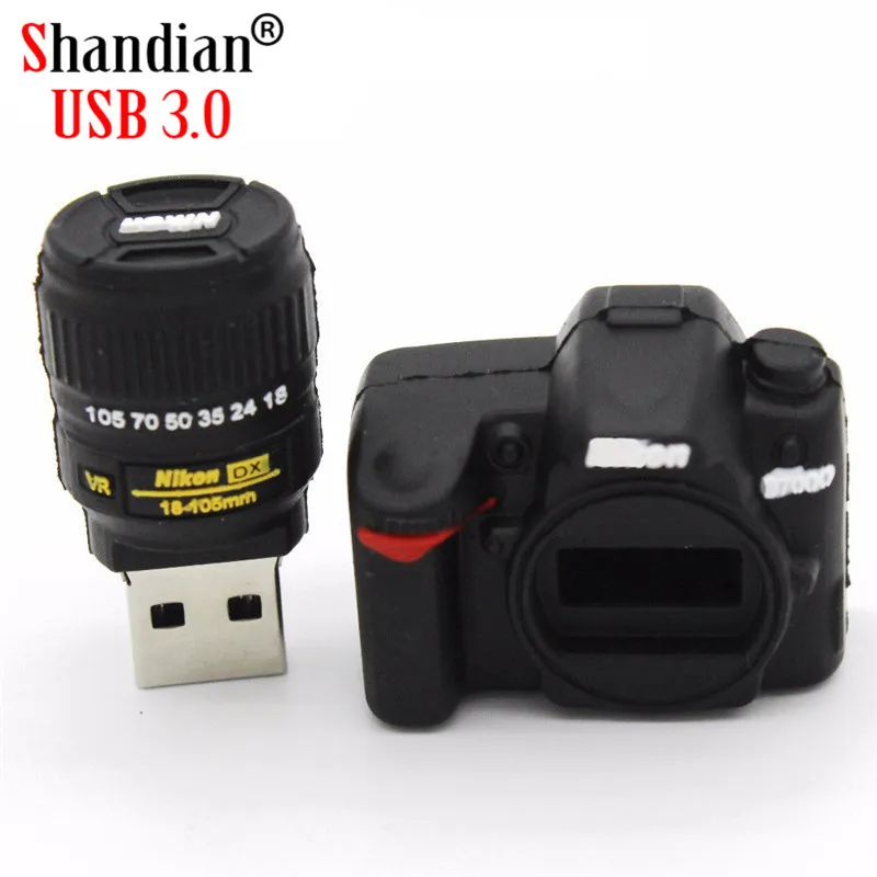 SHANDIAN USB 3 0 оптовая продажа stick Nikon камера Мультфильм Креативный u диск 4 ГБ 8 16 32 64 Гб