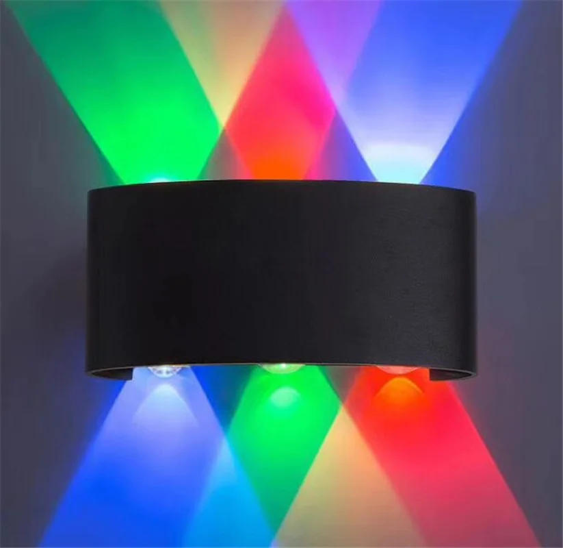 Светодиодная уличная Водонепроницаемая настенная лампа декоративная с двойной