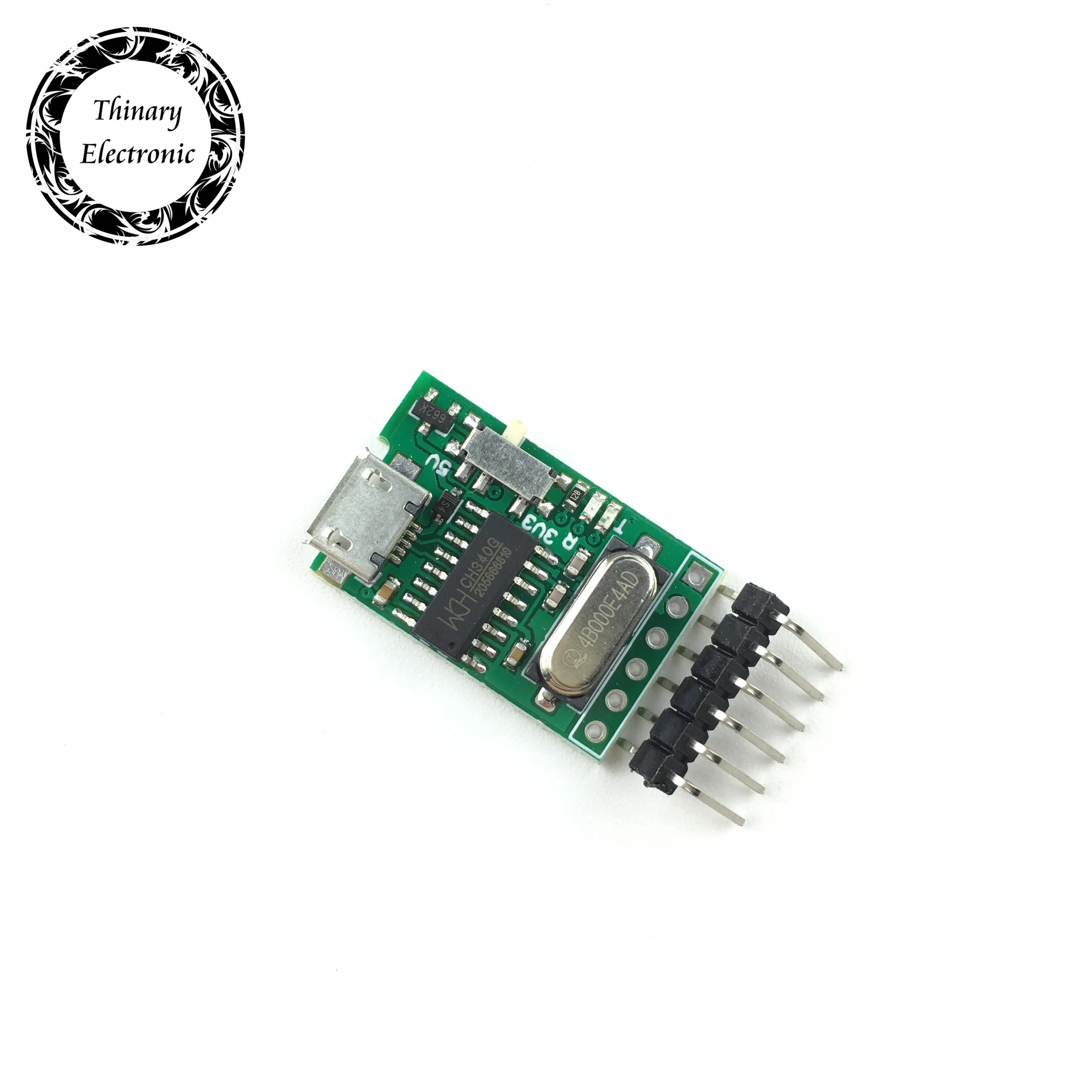 Thinary Electronic 20 шт. USB в TTL конвертер микро UART модуль CH340G CH340 3 V 5V переключатель для