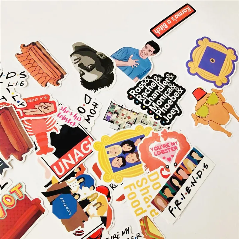 Стикер для ТВ сериала Friends стикер шоу подходит ноутбука велосипеда багажа