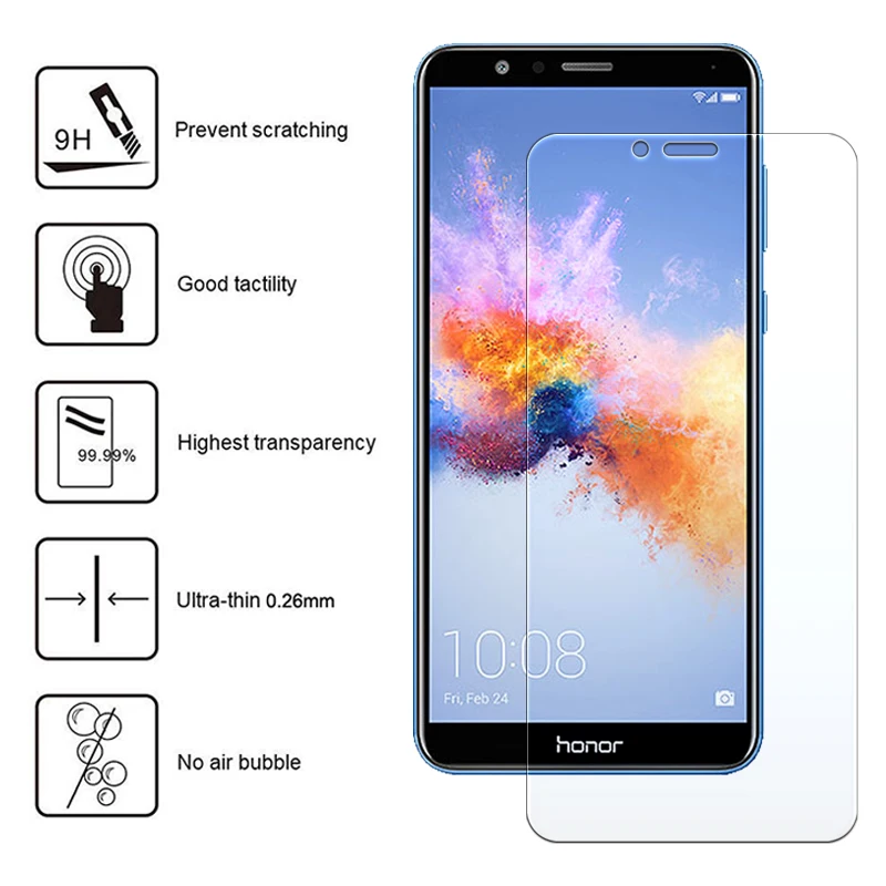 7x protective glass honor 7a for huawei honer 7c screen protector 7 a x c honor7x honor7a tempered glas armor sheet film 1-3 Pcs | Мобильные