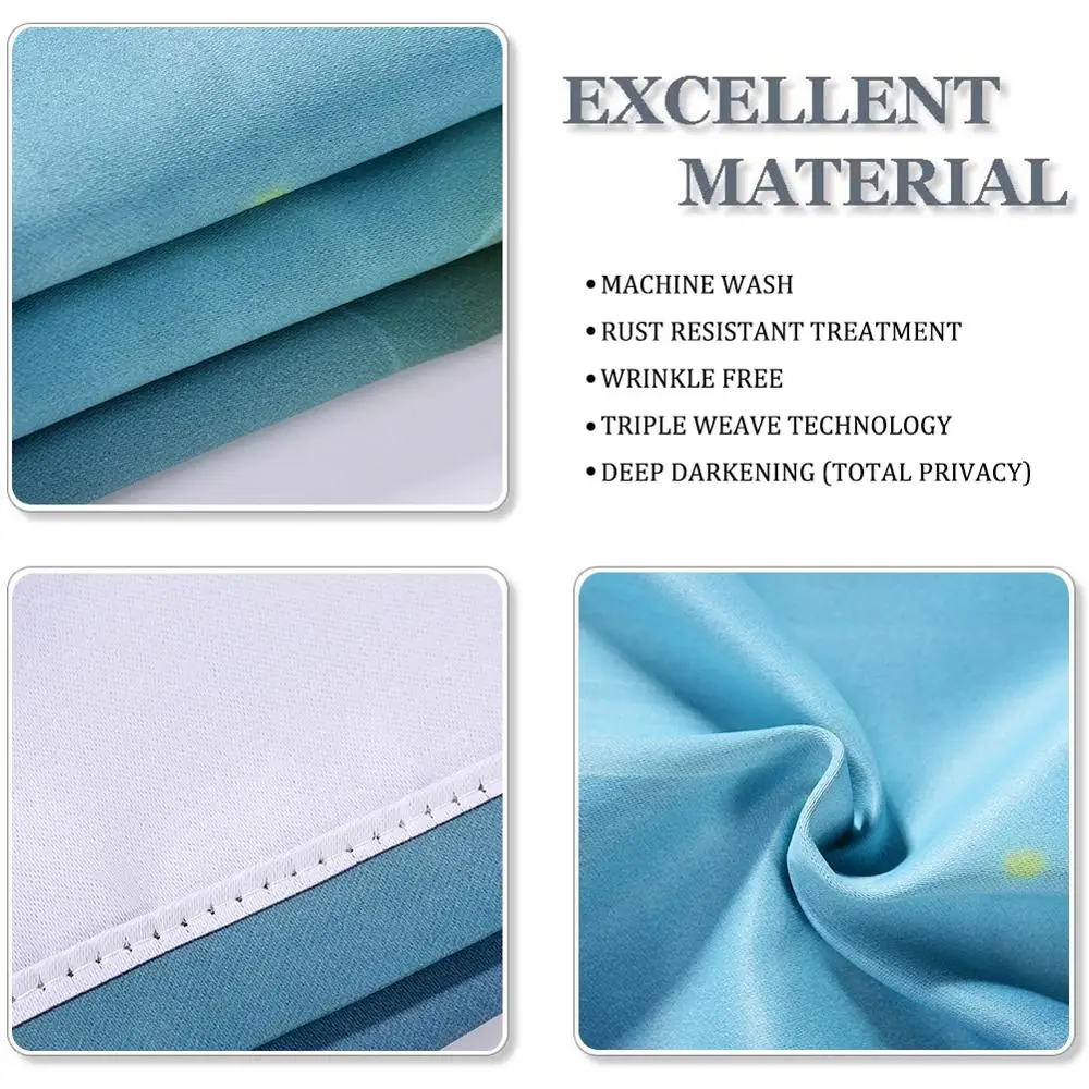 

Big Flower Pattern Modern Blackout Curtain 3D Printed Tulle Curtains For Living Room Bedroom Window Home Decor