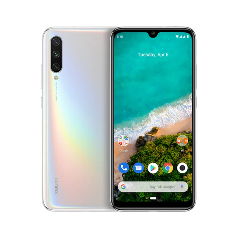 Глобальная версия Xiaomi mi мобильного телефона A3 mi A3 4 Гб 64 Гб Snapdragon 665 48MP Тройная камера s 32MP фронтальная камера 6,088 AMOLED дисплей - Цвет: White