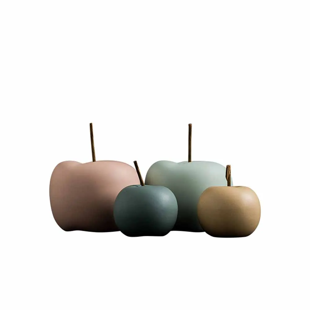 Креативное керамическое украшение в скандинавском стиле яблоко простое для