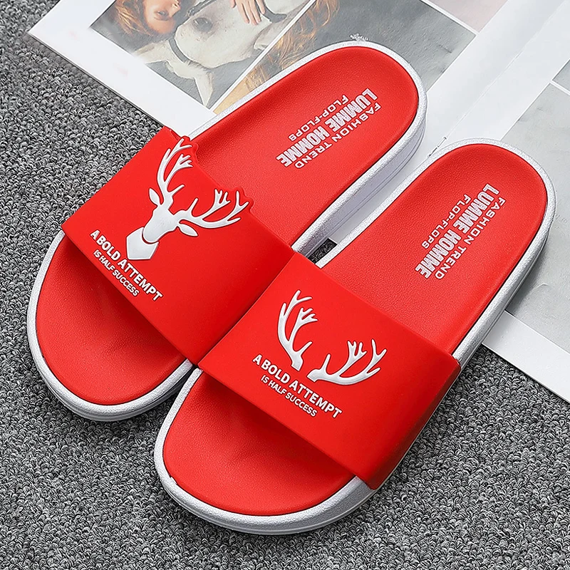 Сланцы для мужчин и женщин Нескользящие сандалии с мягкой подошвой спортивные 3d