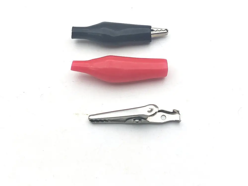 Тестовый зонд с зажимом типа Аллигатор 2000 шт. 35 мм черный + красный|probe test|probe clampprobe